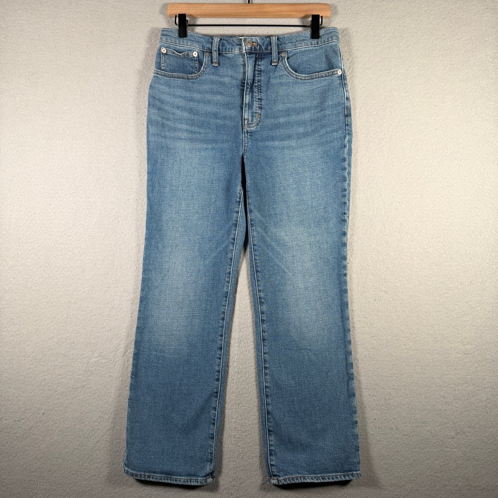 Madewell Slim Demi-Boot High Rise Jeans Medium Wash Blue Size 28 NA931